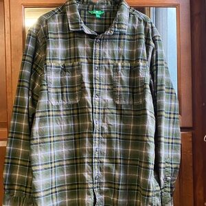 Dip Organic Cotton Plaid XLT Shirt Casual Tall Flannel Spring Winter